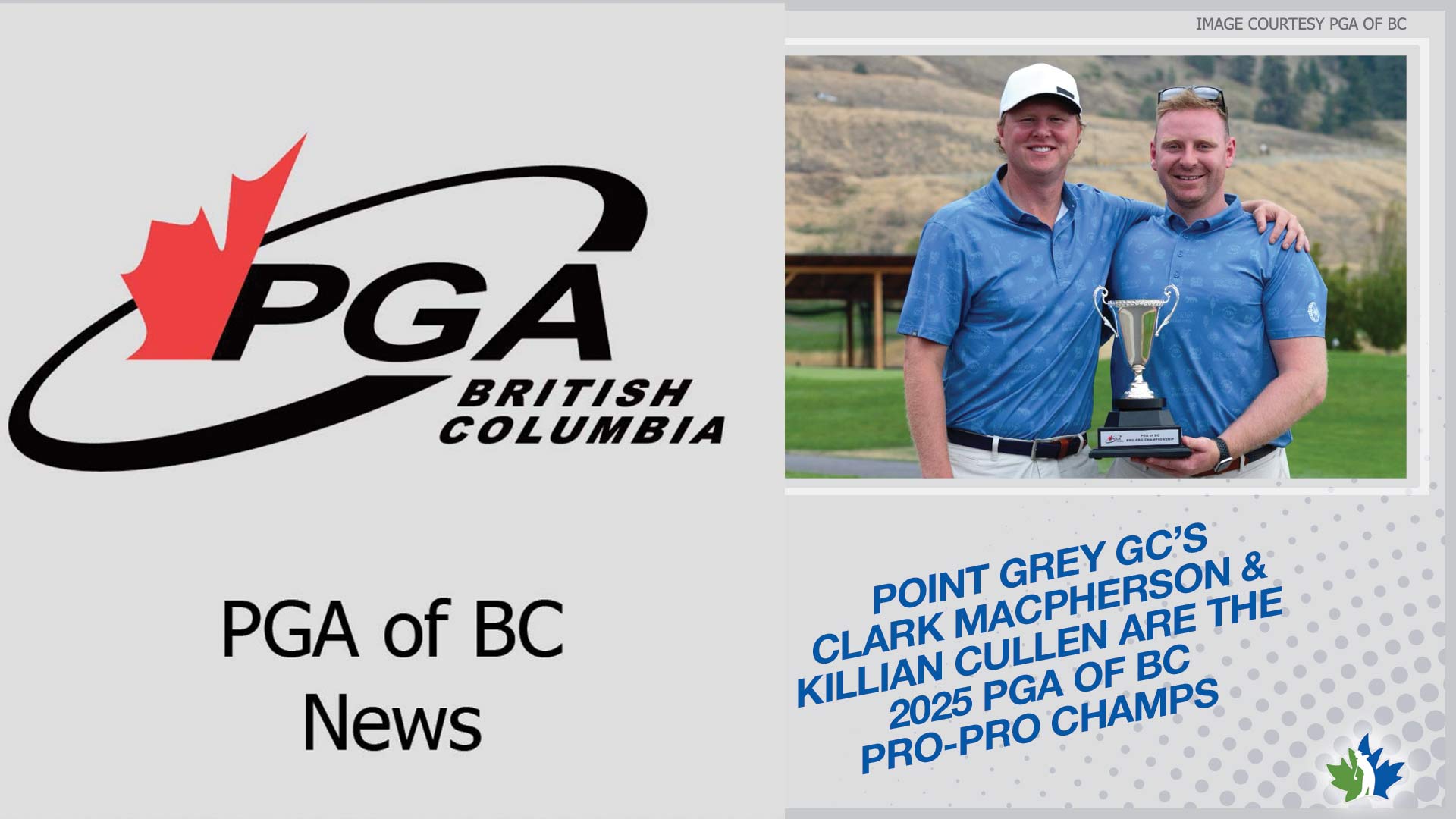 Macpherson And Cullen Win 2025 Pro-Pro Championship In Hole-By